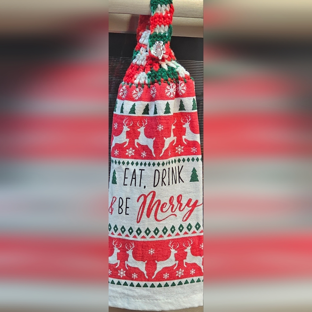 Handmade Crochet Hanging Kitchen Towels - Smoke Free/Dog Friendly Home